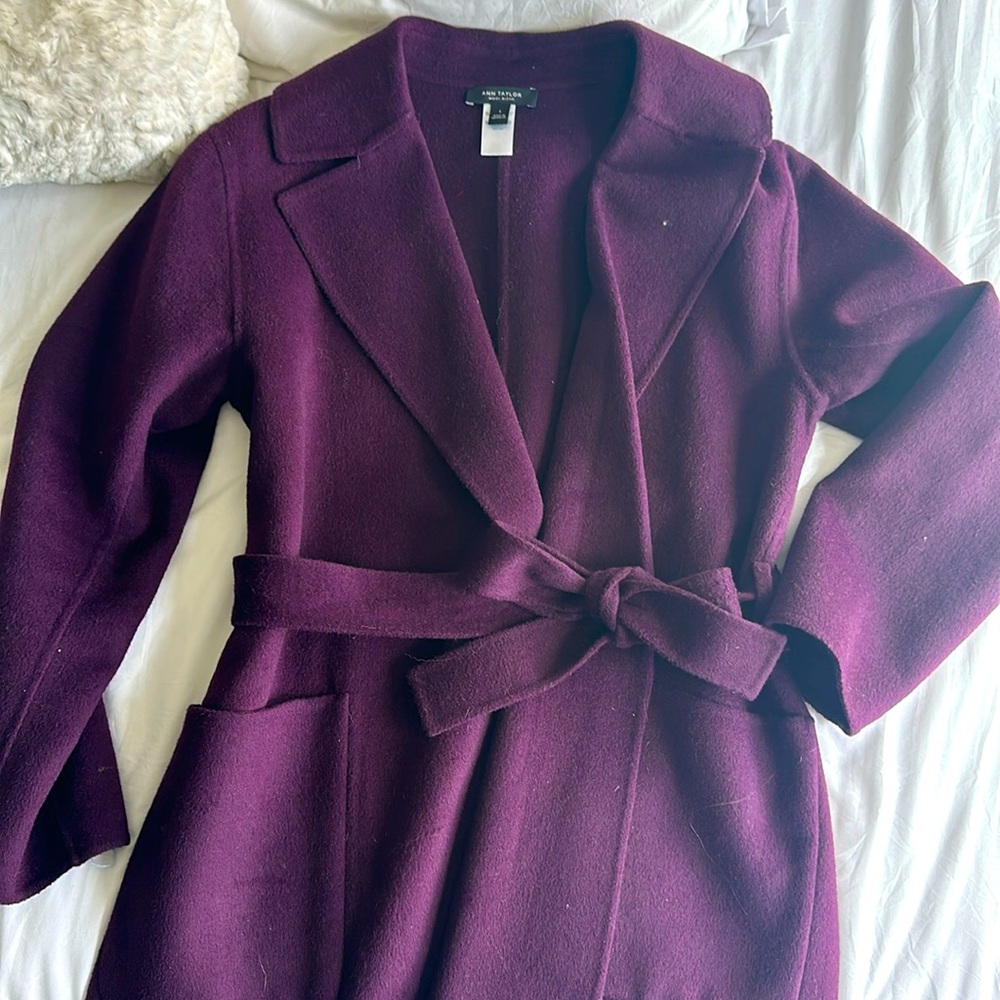 Ann Taylor Wool Blend Duster